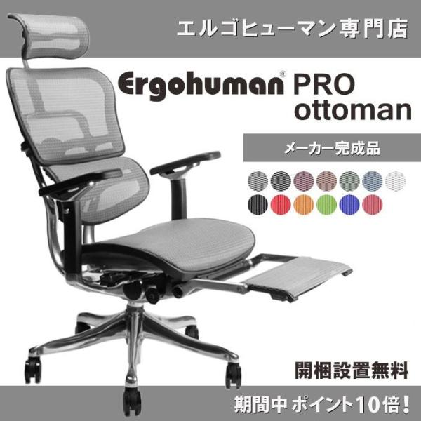 エルゴヒューマン プロ2 オットマン内蔵型 Ergohuman Pro2 ラチェット