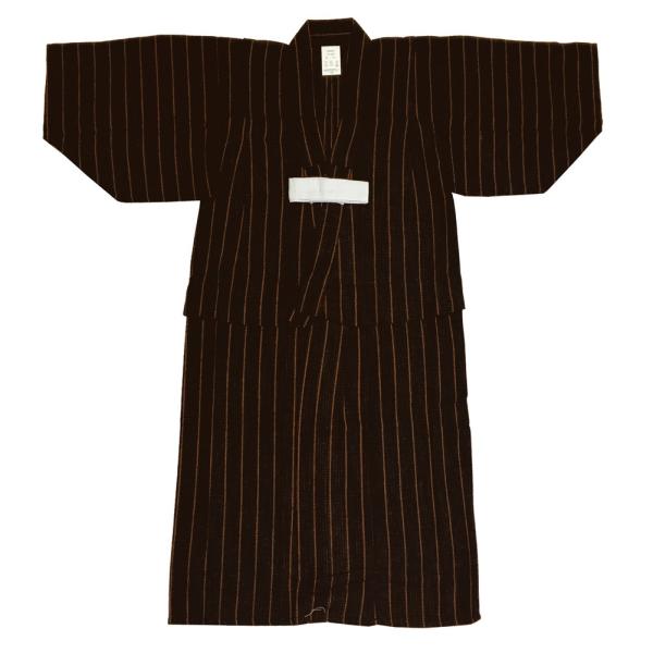 子供 男の子 浴衣 No.13 黒 茶色 縞柄 110cm 男の子 学芸会 お稽古 夏祭り 花火大会 在庫処分品 【POS】