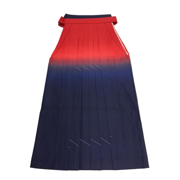 袴 中古 No.5042 暗赤色 濃藍色 ぼかし グラデーション 紐下丈 約91cm 成人式 卒業式 パーティー 謝恩会 USED リサイクル リユース 【宅配便】