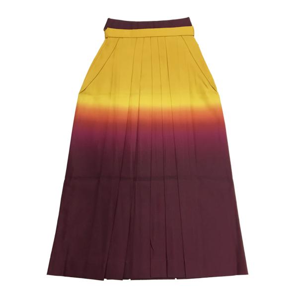 袴 中古 No.5047 芥子色 葡萄色 ぼかし グラデーション 紐下丈 約91cm 成人式 卒業式 パーティー 謝恩会 USED リサイクル リユース 【宅配便】