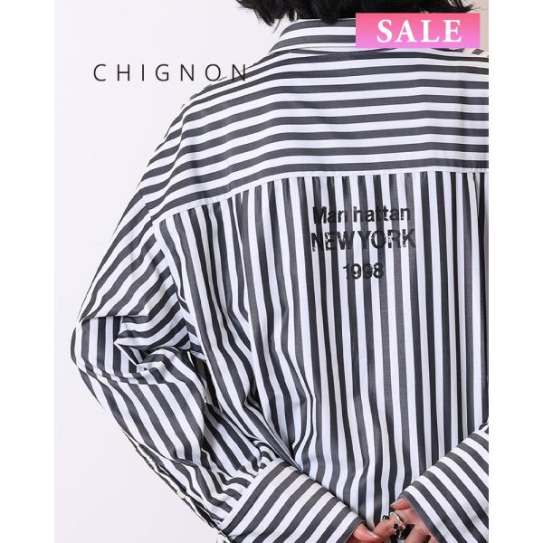 CHIGNON（シニヨン） 【SALE】CHIGNON 1555-218kk 2WAYストライプ 