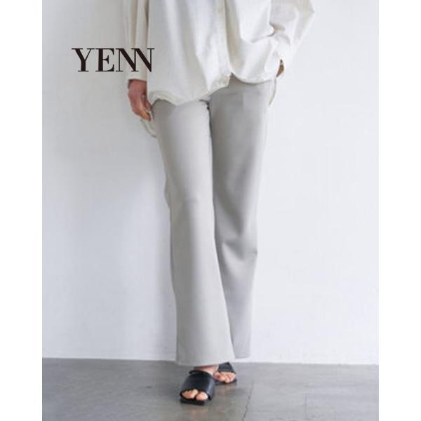 YENN イエン y263-31081 W JERSEY FLARE PT Wジャージーフレアパンツ