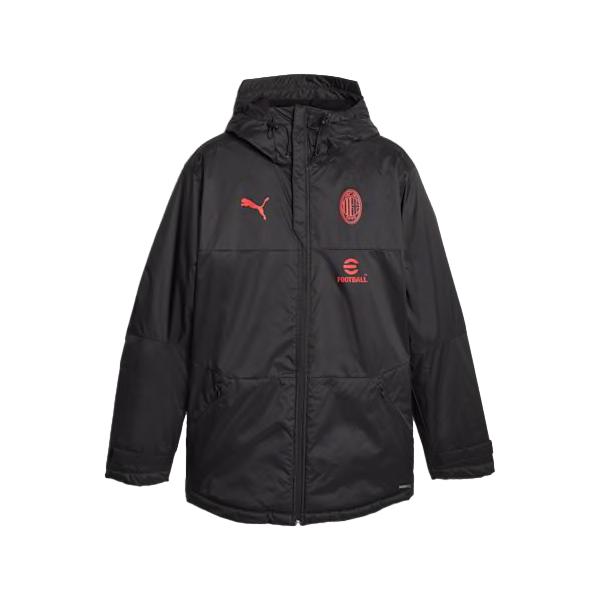 23/24 ACミラン オフィシャルグッズ PUMA サッカー メンズ ウィンタージャケット 黒