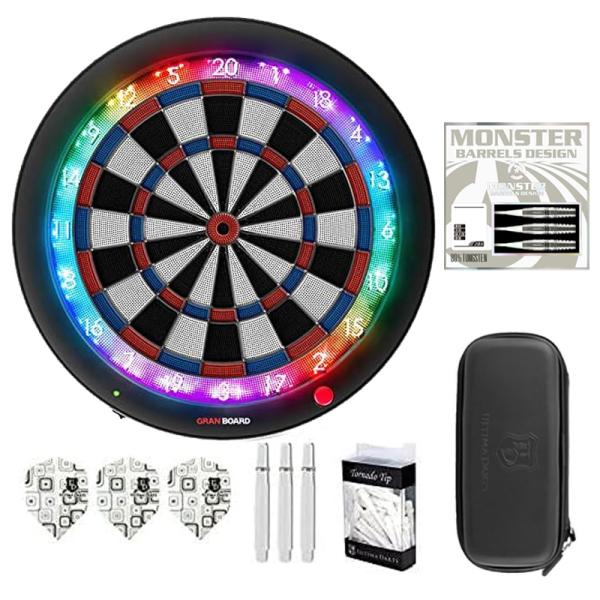 グランボード　ダーツセット ダーツボード グランボード3s ブルー タングステンバレルダーツケース