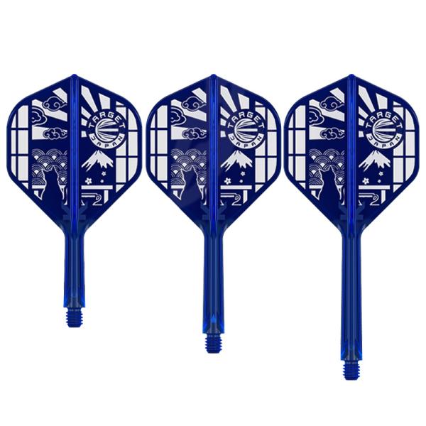 ダーツ フライト ターゲット K-FLEX JPN L/E スタンダード ブルー 限定モデル