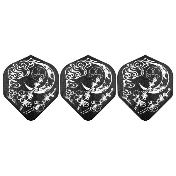 一宮弘人選手をイメージしたデザインフライトが「L-Flight EZ dimple L1」で登場。渋く！大人っぽく！和柄がおしゃれな2WAYデザインで発売。形状：スタンダードカラー：ブラック※こちらはシャンパンリング一体型のフライトです。