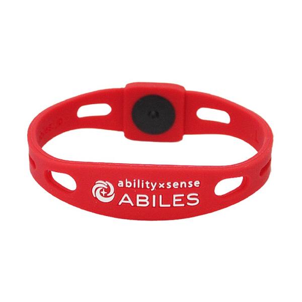 �g�̃T�|�[�g �A�r���X �v���X �u���X���b�g M ���b�h (ABILES PLUS Bracelet M Red)