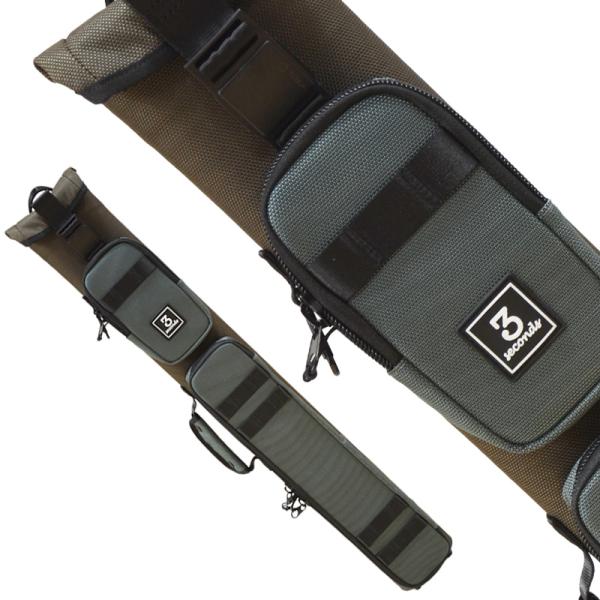 ビリヤードキューケース　3B4S グレー 限定][廃番]キューテック キューケース ソフト PRO LINE 4B8S グレー