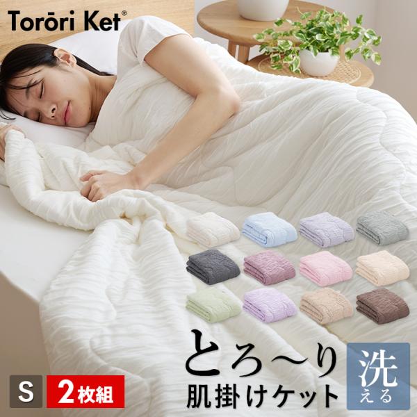 2枚組 1枚あたり5,830円 洗える 肌掛け布団 とろ〜りケット