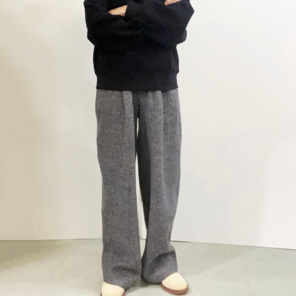 comm. arch.（コムアーチ） レディースパンツ WOOL LINEN TWEED WIDE