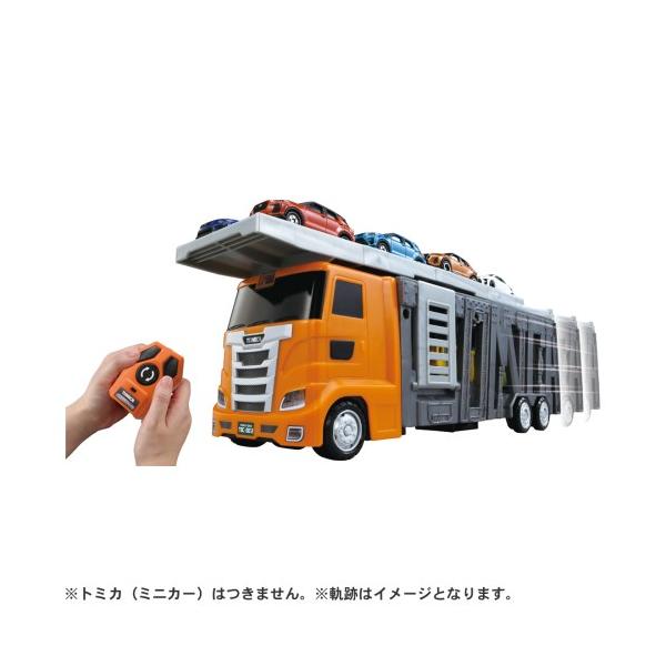 タカラトミー トミカ 大回転発車! リモコンビッグキャリアカートミカワールド 返品種別B