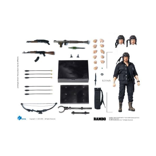 ハイヤトイズ エクスクイジット スーパー 『ランボー／怒りの脱出』 1／12 アクションフィギュア ランボー 【ESR0099】 (フィギュア)