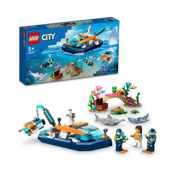 LEGO レゴ シティ 探査ダイビングボート 60377おもちゃ こども 子供 レゴ ブロック 5歳