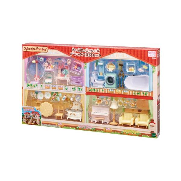 ■発送倉庫:玩具倉庫（※千葉県からの発送）■種別:おもちゃ■発売日:2024/09/14■メーカー:エポック社■対象年齢:3歳以上■説明:「赤い屋根の大きなお家」にぴったりの家具がたくさん入ったセットです。 家具や小物が60個以上！「赤い屋...