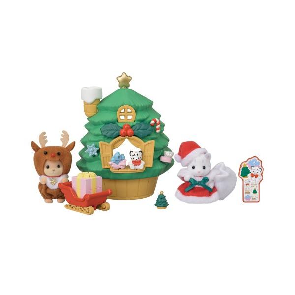 ■発送倉庫:玩具倉庫（※千葉県からの発送）■種別:おもちゃ■発売日:2024/10/12■メーカー:エポック社■対象年齢:3歳以上■説明:季節限定商品。 クリスマスツリーがモチーフの小さなお家と、そり、ゆきヒョウの赤ちゃん、キャラメルイヌの...