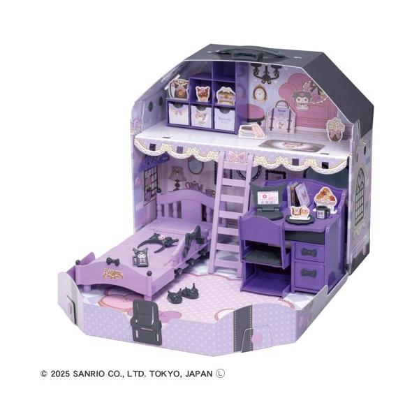 ■発送倉庫:玩具倉庫（※千葉県からの発送）■種別:おもちゃ■発売日:2025/03/22■メーカー:タカラトミー■対象年齢:3歳以上■説明:クロミがいっぱいのバッグ型のおへやです。かわいいクロミカラーの家具やクロミモチーフの小物をステキにレ...