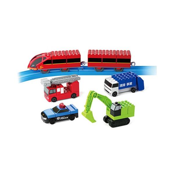 ■発送倉庫:玩具倉庫（※千葉県からの発送）■種別:おもちゃ■発売日:2025/03/15■メーカー:タカラトミー■対象年齢:3歳以上■説明:初めてでも簡単で、トミカやプラレールといっしょに遊べる楽しいブロックが登場！ 5種類のはたらくのりも...