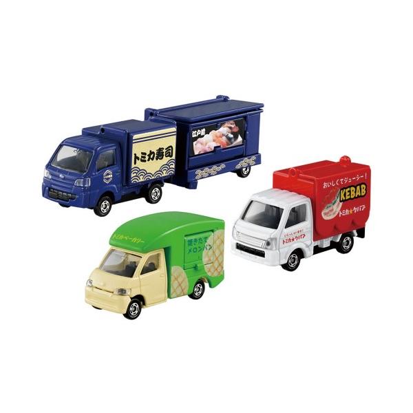 他サイト： トミカ みんなで食べよう！トミカたべもの屋さんセットおもちゃ こども 子供 男の子 ミニカー 車 くるま 3歳の商品画像