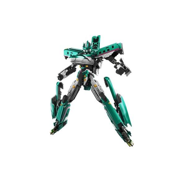 超合金魂。GX-115.シンカリオン.E5.ハヤブサ。 超合金魂 GX-115 『新幹線変形ロボ シンカリオン』 E5はやぶさ (塗装