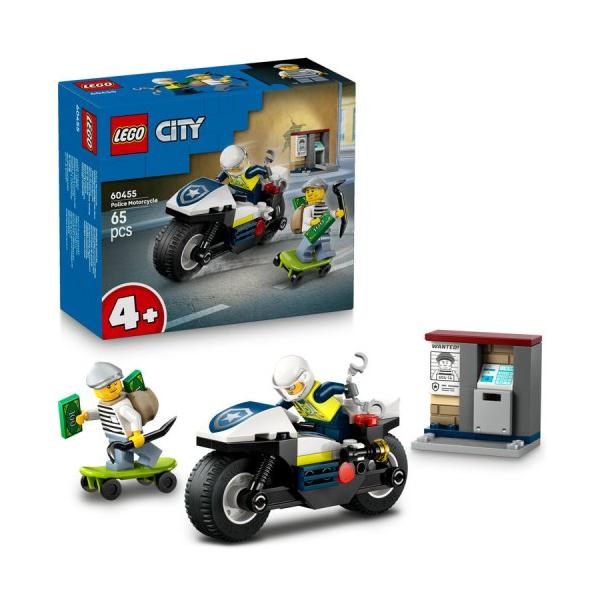 レゴ LEGO シティ ポリスバイクチェイス 60455おもちゃ こども 子供 レゴ ブロック 4歳