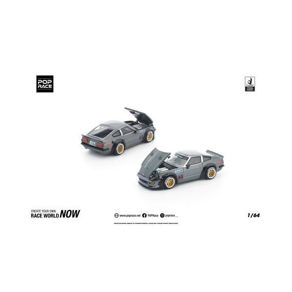 POP RACE 1／64 PANDEM 280ZX ガンメタル 【PR640390】 (ミニカー