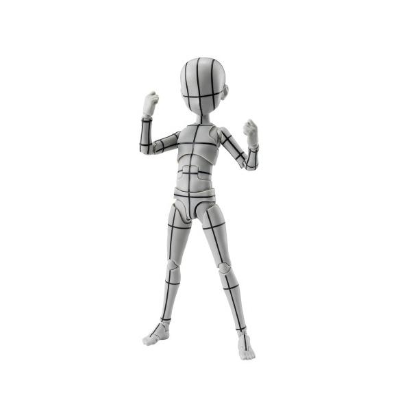 S.H.Figuarts ボディくん -杉森建- Edition-ワイヤーフレーム-(Gray Color Ver.) (塗装済み可動フィギュア)