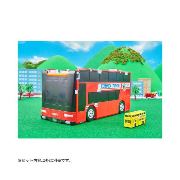 トミカワールド トミカビークルタウン ビッグに変形 2階だてバスロータリー(トミカ付き)おもちゃ こども 子供 男の子 ミニカー 車 くるま 3歳