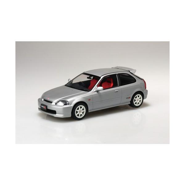 楽プラ スナップカー 1／24 EK9 シビック タイプR 1997 ボーグシルバーメタリック 【09-VS】 (プラモデル)