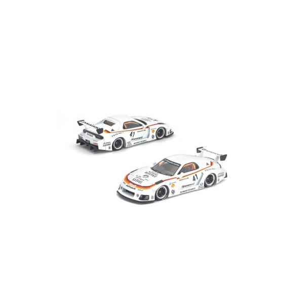 POP RACE 1／64 LB スーパーシルエット RX7(FD3S)ホワイト 【PR640528】 (ミニカー)
