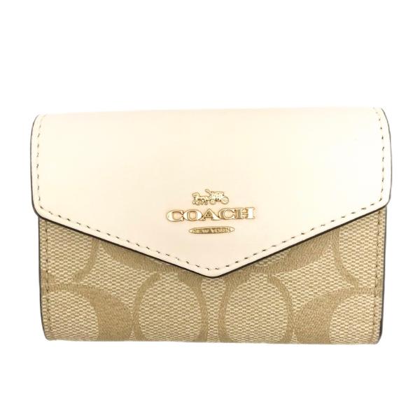 コーチ 名刺入れ ☆COACH☆ フラップ カードケース シグネチャー