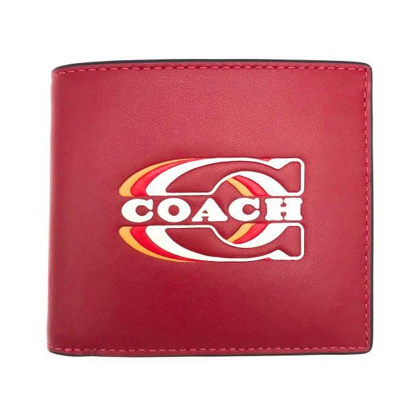 COACH（コーチ） 財布 ☆COACH☆ コイン ウォレット スタンプ レッド