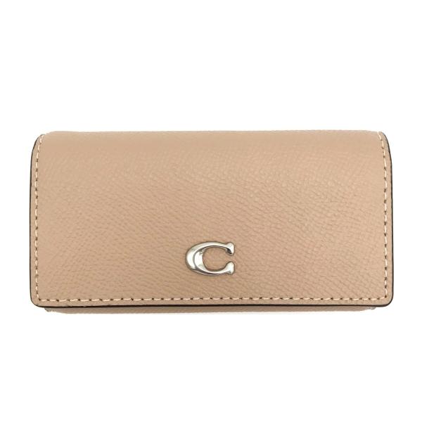 国内発送 COACH 6リング キーケース トープ CH799 LHTAU COACH コーチ ☆COACH☆ 6リング キーケース クロスグレイン