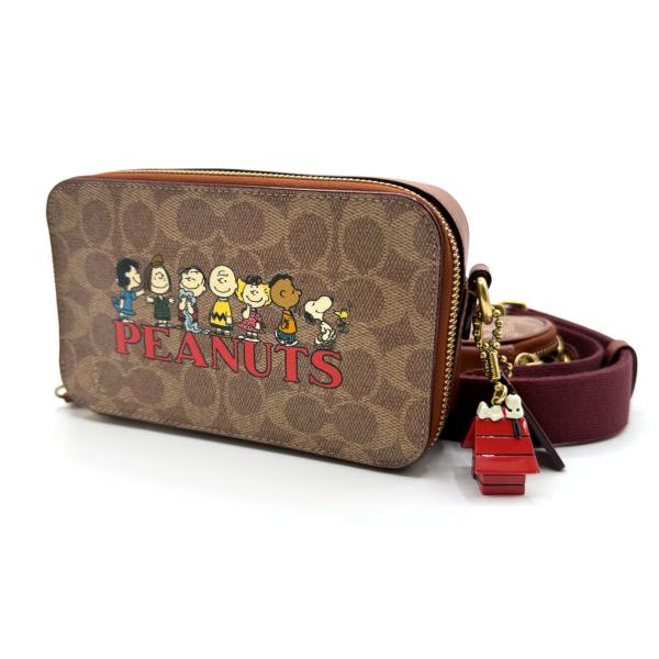 【美品】COACH スヌーピー ボディバッグ レザー eseight_251126-b-cbp08-s2q