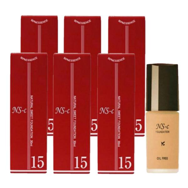 6個セット ジュポン ナチュラル スイート ファンデーション S 15号 30ml イエローオークル 肌荒れ防止 保湿 無香料