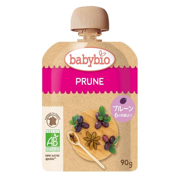 ベビービオ babybio 有機 ベビースムージー 90g (プルーン) オーガニック フルーツ 無添加 お出かけ 乳幼児規格食品 生後6ヶ月頃〜 爆買
