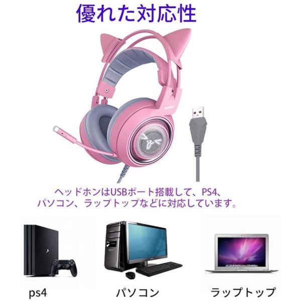 Somic G951 Pink ゲーミングヘッドセット ヘッドセット 可愛いヘッドホン ゲーム用 ヘッドフォン ヘッドホン イヤホン マイク Autoliftpartsplus Com