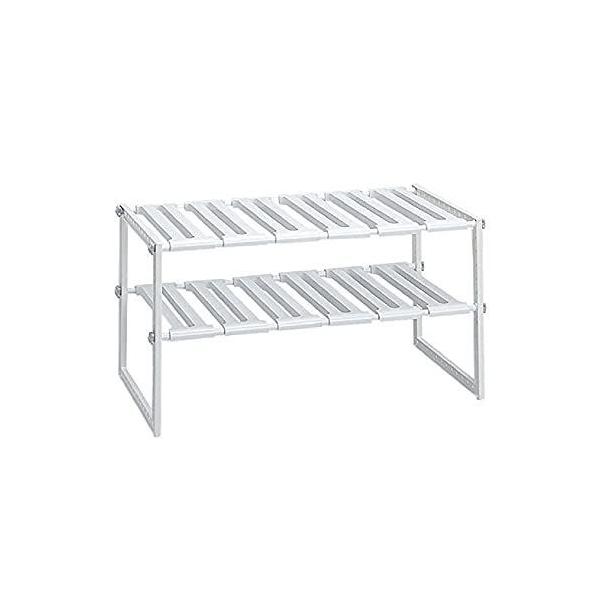 Belca キッチン収納 そのままin シンク下フリーラック2段 伸縮タイプ 幅50 75 奥行30 3 高さ39 9cm ホワイト 日本製 吊戸棚 Gvcal Com