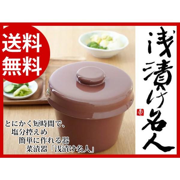 浅漬け名人(茶)(菜漬器)(漬物レシピ本付き) : ナチュラル 浅漬け名人(茶)(菜漬器)(漬物レシピ本付き) : ナチュラル