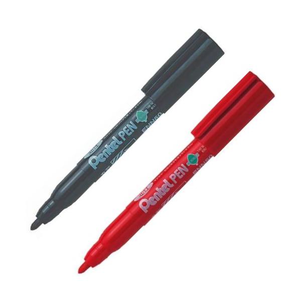 ぺんてる 油性ペン ぺんてるペン 丸芯中字 ENN50 インク全2色 1 ぺんてる 油性ペン ぺんてるペン 丸芯中字 ENN50 インク全2色 1