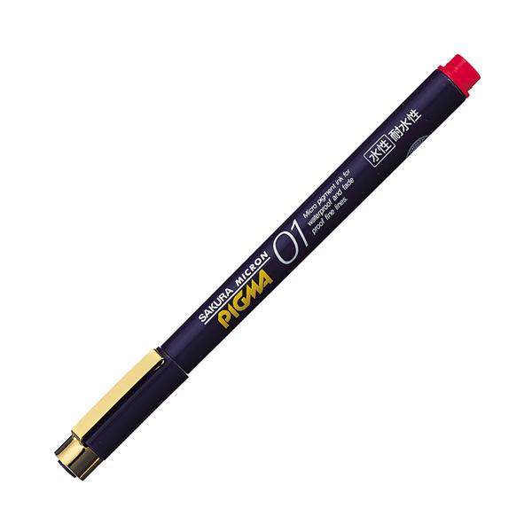 サクラクレパス 水性マーカー ピグマ 0.1mm ESDK01 赤 1本 : 文具の