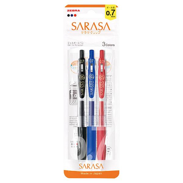 ZEBRA ゼブラ サラサクリップ 3色セット 0.7mm JJB15-3C-N ZEBRA ゼブラ サラサクリップ 3色セット 0.7mm JJB15-3C-N
