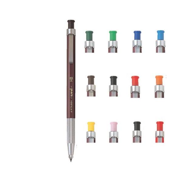 uni（三菱鉛筆） 三菱鉛筆 ユニホルダー 本体 2.0mm MH-500 全12種 1本