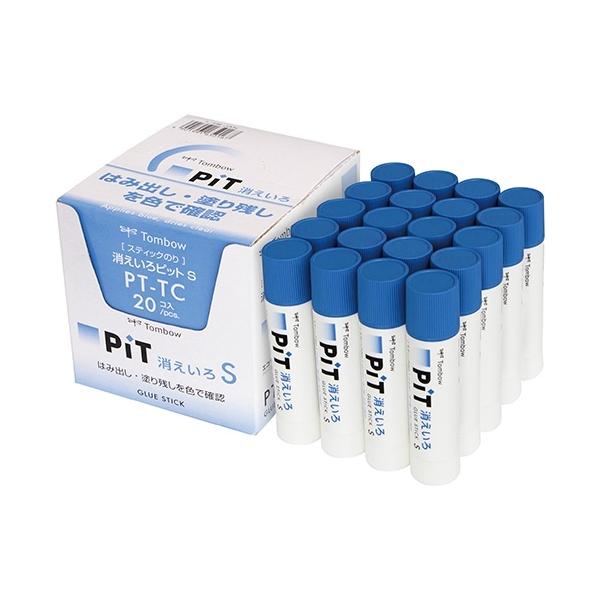 他サイト： トンボ鉛筆 スティックのり 消えいろピット PT-TC 10g 1箱の商品画像