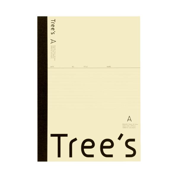 日本ノート（NIPPON NOTE） キョクトウ UTRAA4C Tree's ノート A罫 A4