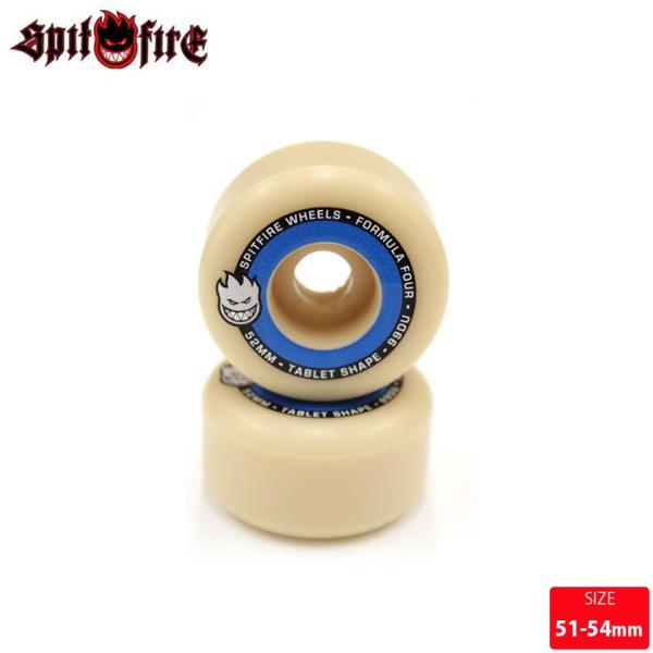 話題の高性能ウィール FORMULA FOUR SPITFIRE 独自の開発により重量も軽くスピードも早いなおかつパンクがしにくいハイパフォーマンスウィールを是非お試し下さい。■SPECSIZE 51mmx28mm52mmx29mm53mm...