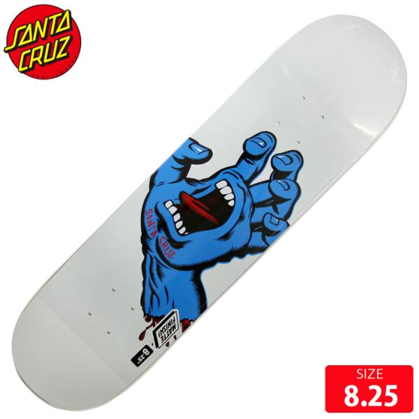 SANTA CRUZ スケボー デッキ サンタクルズ SCREAMIING HAND WHT SANTA CRUZ スケボー デッキ サンタクルズ SCREAMIING HAND WHT