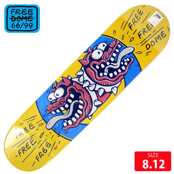 スケボー デッキ フリーダム FREE DOME BULLDOG TEAM DECK 8.0