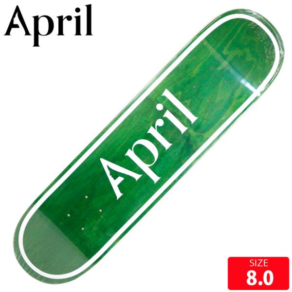 ■BRAND APRIL/エイプリルシェーン・オニールによるデッキカンパニー 堀米優斗などで人気■MODEL:OG LOGO GREEN INVERT■SIZE 8.0長さ 81cm 幅 20.3cm ノーズ 18.5cm テール 17.5...