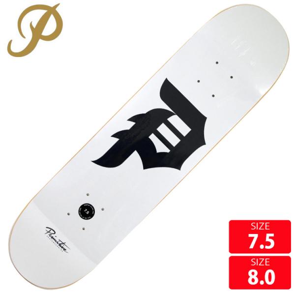 プリミティブ スケボー デッキ PRIMITIVE DIRTY P CORE WHT DECK SIZE