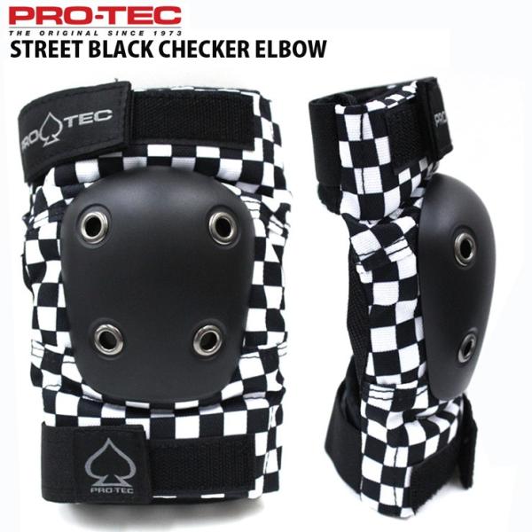 PROTEC vebN veN^[ G{[pbh STREET BLACK CHECKER ELBOW XP{[ XP[g{[h CCp 